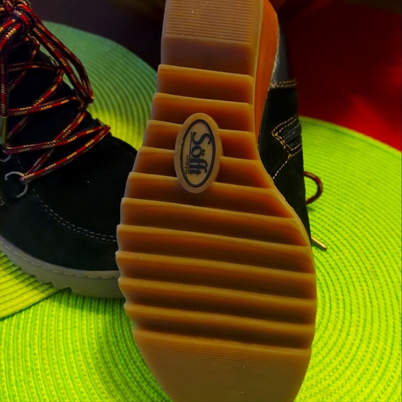 NWOT Sofft Underlyn Lace-up with side zip Boot/Wedge Women's size 7.5 - Picture 9 of 9